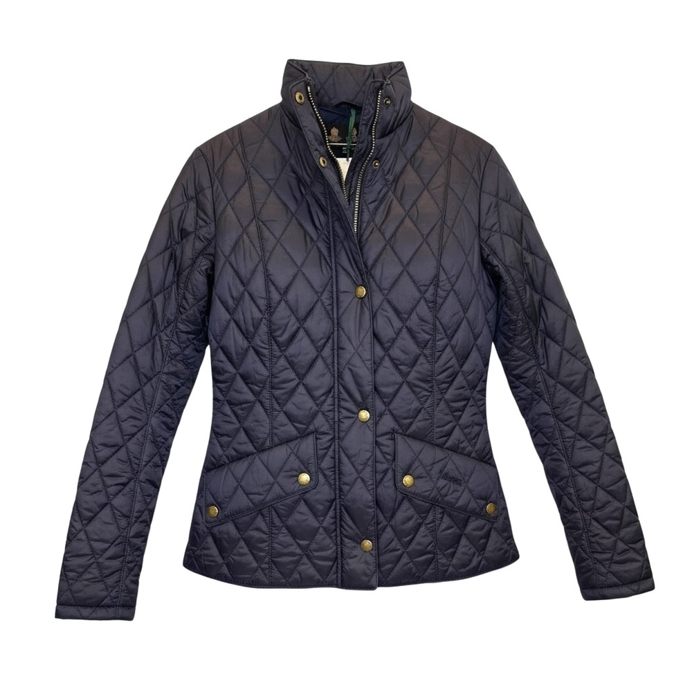 Barbour Flyweight Calvary Quilted Jacket Navy Size 6 (UK 10) NWT - Picture 2 of 13